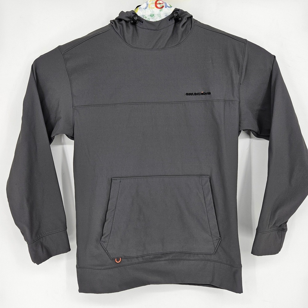 Grundens Hoodie Mens Medium Performance Gray Pullover Outdoors